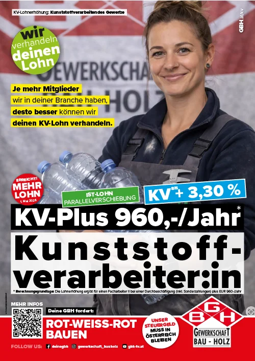 KV-Plakat Kunststoff verarbeitendes Gewerbe 2026